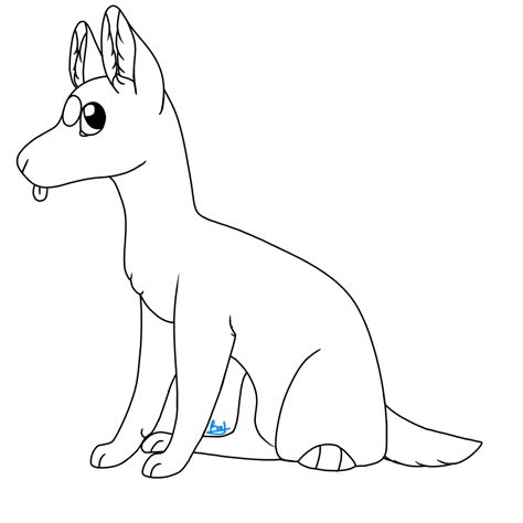 Free Transparent Doggo Lineart By Ray Bae On Deviantart