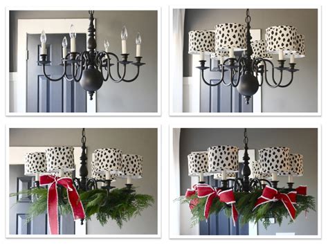 The Yellow Cape Cod: How To Decorate Your Chandelier For Christmas ...