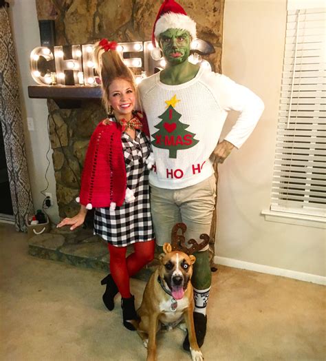 The Grinch Costume And Cindy Lou Who Costume Diy Grinch Cindylouwho