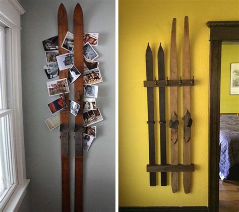 Vintage Skis And Poles Ski Country Antiques And Home