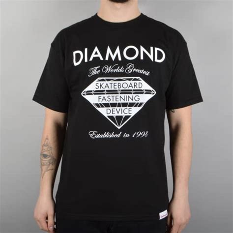 Diamond Supply Co Fastening Device Skate T Shirt Black Skate