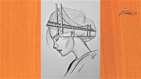 How To Draw Pencil Drawing Double Exposure Art Double Meaning And Deep Meaning Art Step By Step