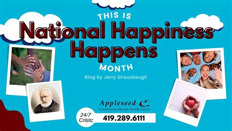 August Is National Happiness Happens Month Appleseed Mental Health