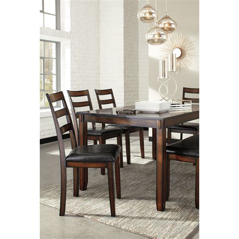 Ashley Signature Design Coviar D385 325 Burnished Brown 6 Piece Dining