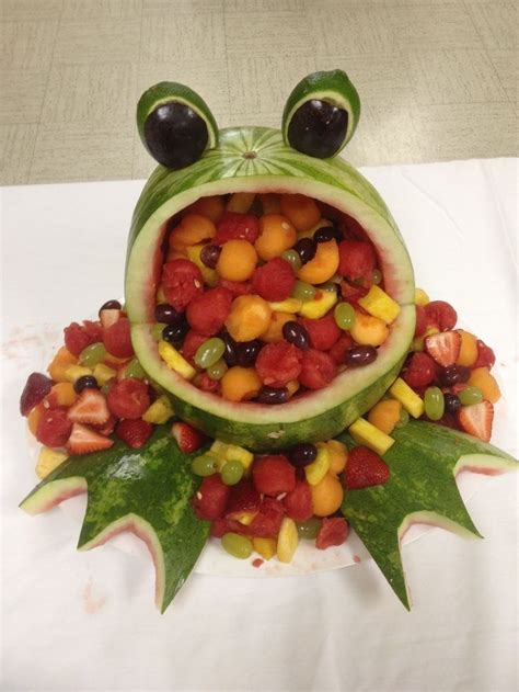 Frog Watermelon Fruit Bowl Watermelon Frog Made By Terry Adams For