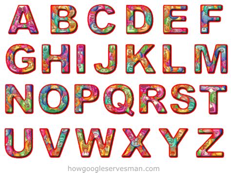 The russian alphabet was derived from cyrillic script for old church slavonic language. Cut Copy Paste Colorful Alphabet Letters Red Outli by ...