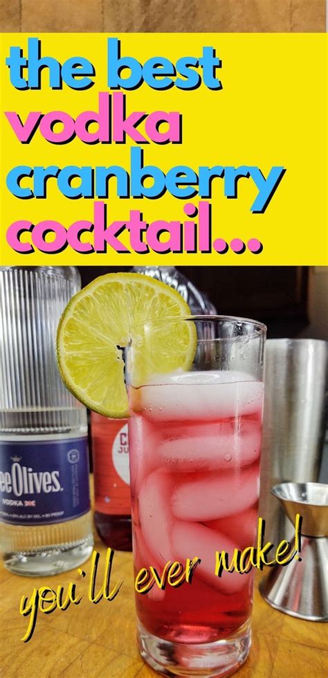 Vodka Cranberry Occasional Cocktails Recipe Vodka Cranberry