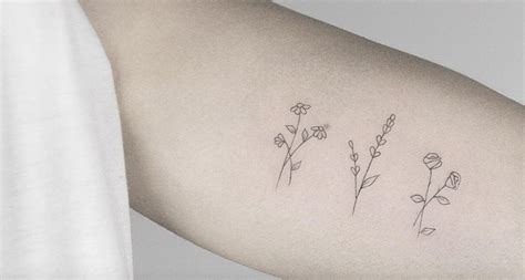 However, everything will still depend on the person's own culture. These strangely delicate tiny floral tattoos have the ...