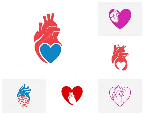 Premium Vector Set Of Heart Love Logo Vector Template Creative Human
