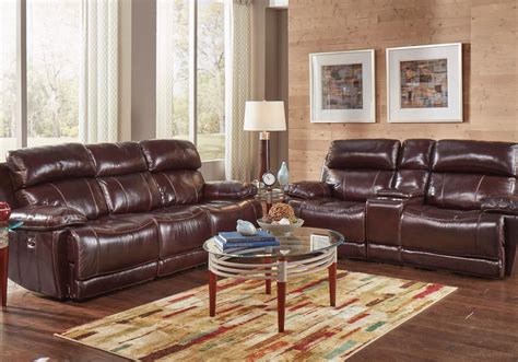 It can just be difficult at times to come up with living room ideas. Charleston Burgundy Power Reclining Sofa & Loveseat - Badcock Home Furniture & More of South ...