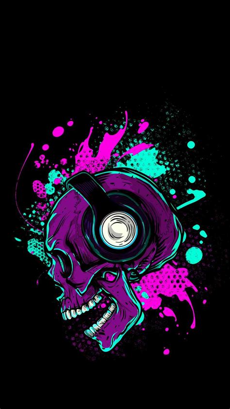 Music Skull Iphone Wallpaper Iphone Wallpapers