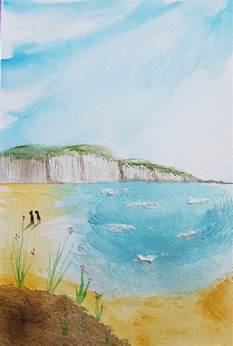Watercolour Cliff Tops Baking And Making In Bristol