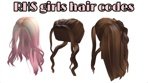 Roblox Girls Hair Codes Youtube
