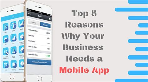 Top 5 Reasons Why Your Business Needs A Mobile App