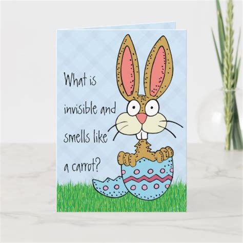 Funny Easter Bunny Joke Holiday Card Uk