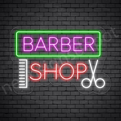 Neon Barber Signs Neon Signs Depot