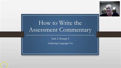 How To Write The Assessment Commentary Prompt 3 Youtube