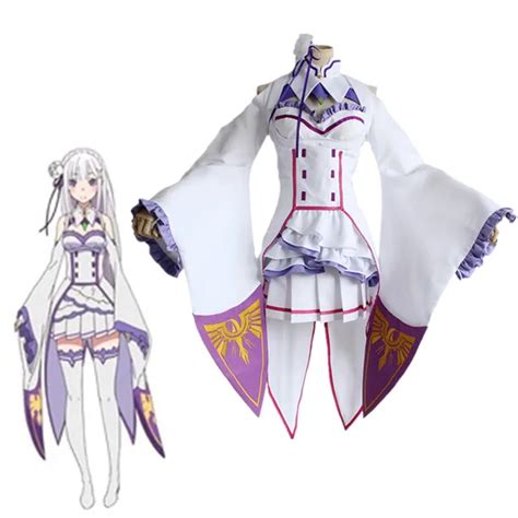 Re Zero Kara Hajimeru Isekai Seikatsu Emilia Cosplay Costume Re Life In