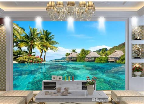 Hd Space Extends Maldives Sea Wall Mural 3d Wallpaper 3d Wall Papers