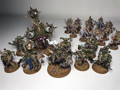 Reflections © this small masterpiece in painted on a raymar canvas panel: Death Guard - First time painting since the late 80s ...