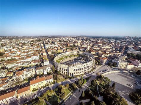 The Pula Amphitheater Arena And Two Theaters