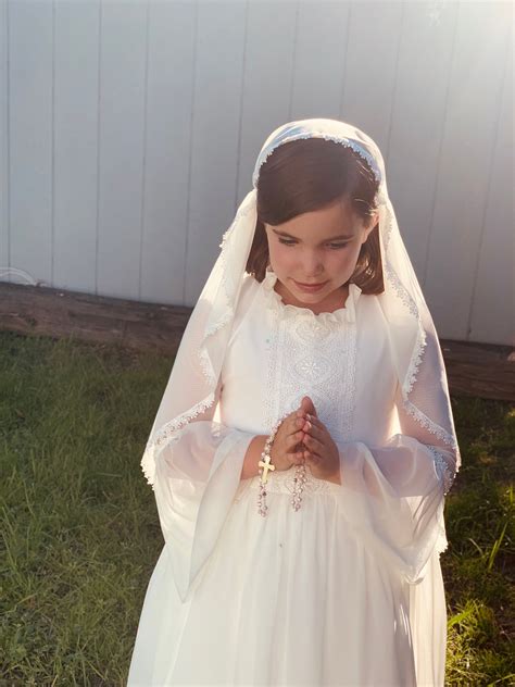 First Communion Dress And Veil Holy Communion Dress 1st Communion Dress