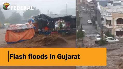 Gujarat Battles Flooding Imd Issues Red Alert Gujarat Gujaratrain