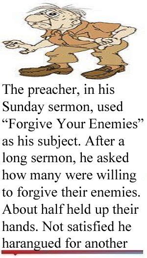 Forgive Your Enemies Joke Forgiving Yourself Forgiveness Sunday