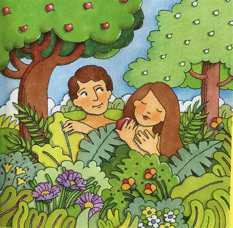 Adam and eve in the garden. 2nd Article of Faith Archives - Teaching Children