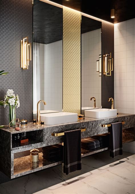 Ctd Architectural Elegance Flapper Shadow Gold Bathroom