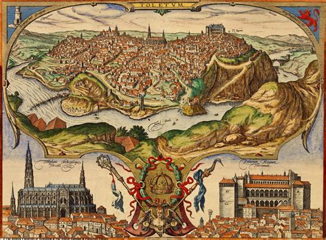 Toledo Spain In 1598 Mapa Historico Mapas Ancient Maps