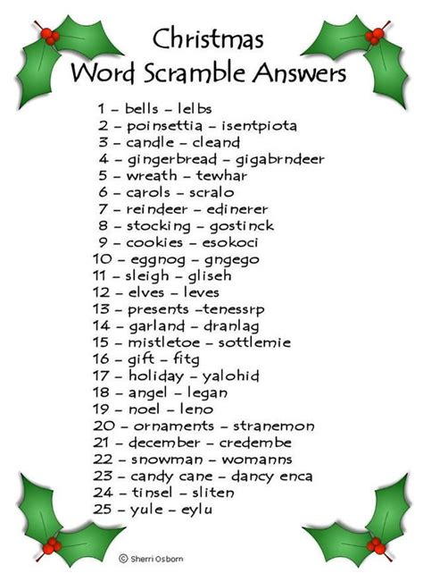 59 Best Word Scramble Images On Pinterest La La La Merry Christmas