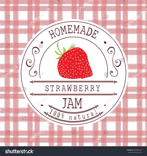 When you purchase a machine embroidery design by embroideres.com, your files available for instant download after payment. Jam Label Design Template Strawberry Dessert Stock Vector ...