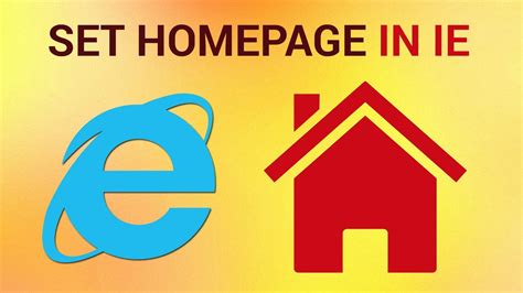 How To Set A Homepage On Internet Explorer Youtube