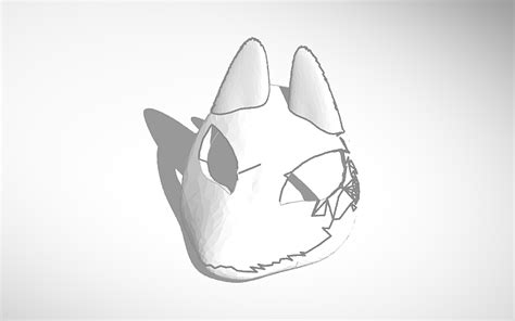 3d Design Yusuke Persona 5 Fox Mask Tinkercad
