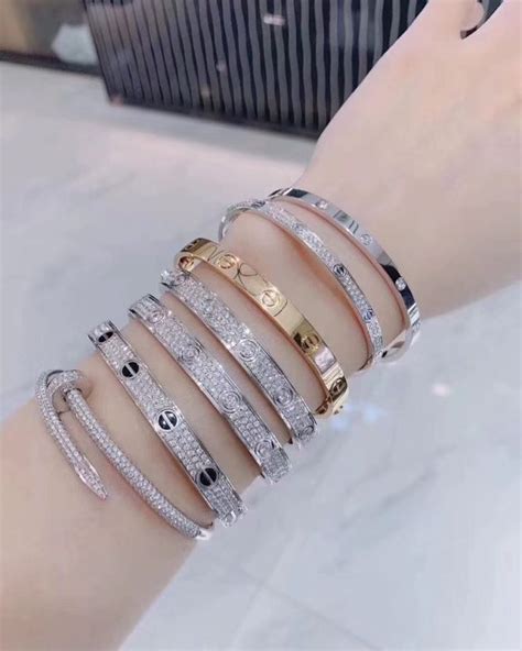Cartier jewelry is the expression of the jeweler's creativity and style. The Most Amazing Bracelet Stacks: Diamond Cartier love ...