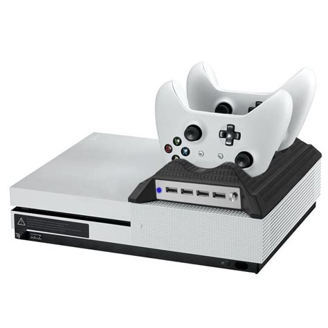 Xbox One S Slim 4in1 Controller Charging Station With Cooling Fan And 4