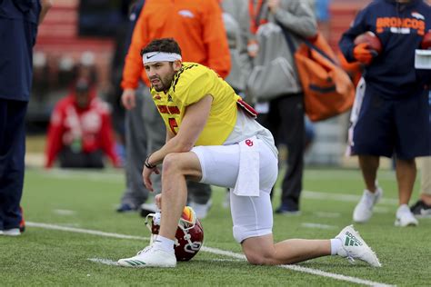 Baker Mayfield Looked Good At Senior Bowl And Lifted His Draft Stock