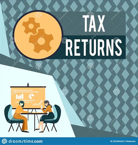 Conceptual Caption Tax Returns Business Approach Tax Payer Financial