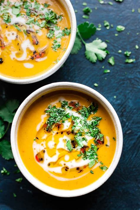 Healthy And Creamy Sweet Potato Coconut Soup Salted Mint