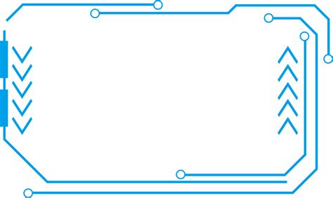 Technology Border Technology Border Blue Simple Lines Png And Psd