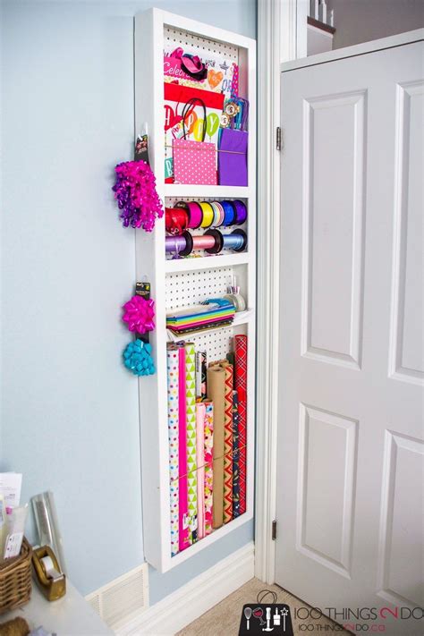 Behind The Door Storage 100 Things 2 Do Wrapping Paper Storage