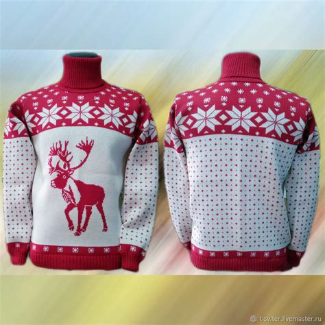 Тату-свитер - С лапландским оленем - заказать на Ярмарке Мастеров - 9VRFRU | Свитеры, Москва