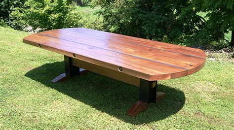 Hand Crafted Steel I Beam Table By Hayes Furniture Design