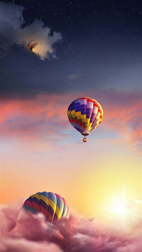 Air Balloon Rides Hot Air Balloon Balloon Race Iphone Background Wallpaper Scenery Wallpaper