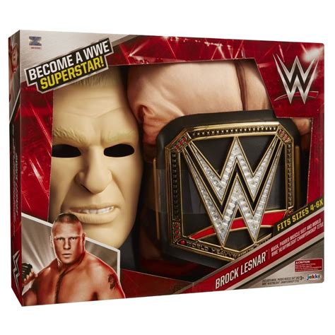 Wwe Brock Lesnar Deluxe Muscle Suit With Championship Title Belt Wwe