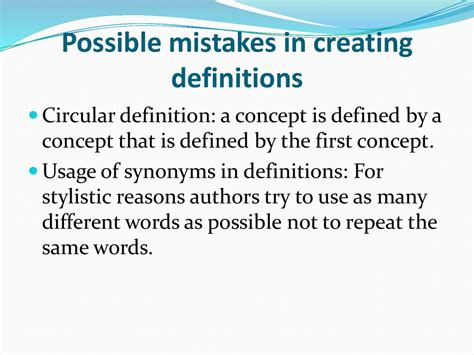 Definitions In Terminology презентация онлайн