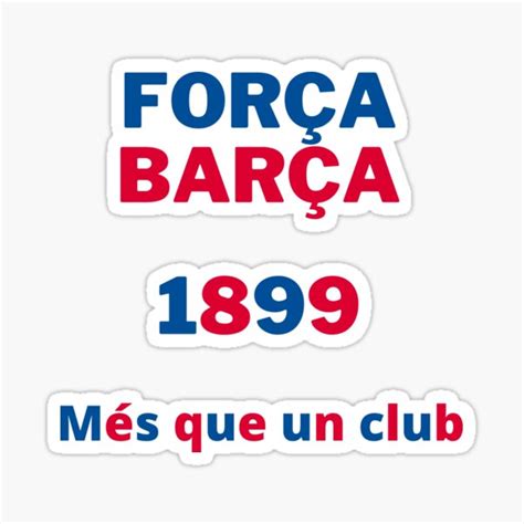 Força Barça Esp Sticker For Sale By Hans73 Redbubble