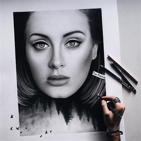 Stunning Adele Drawing By The Artist Tonimahfud By Artsanity