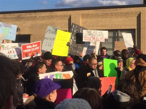 Video Photos Maplewood Leaders Residents Protest Immigration Orders At Elizabeth Detention